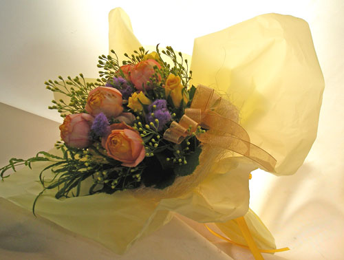 オレンジのバラの花束～Orenge-cute
