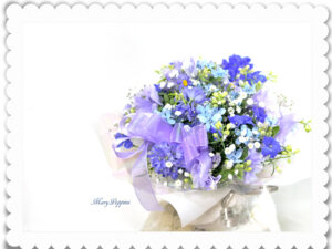 青い小花のアレンジメント〜blooms of blue2